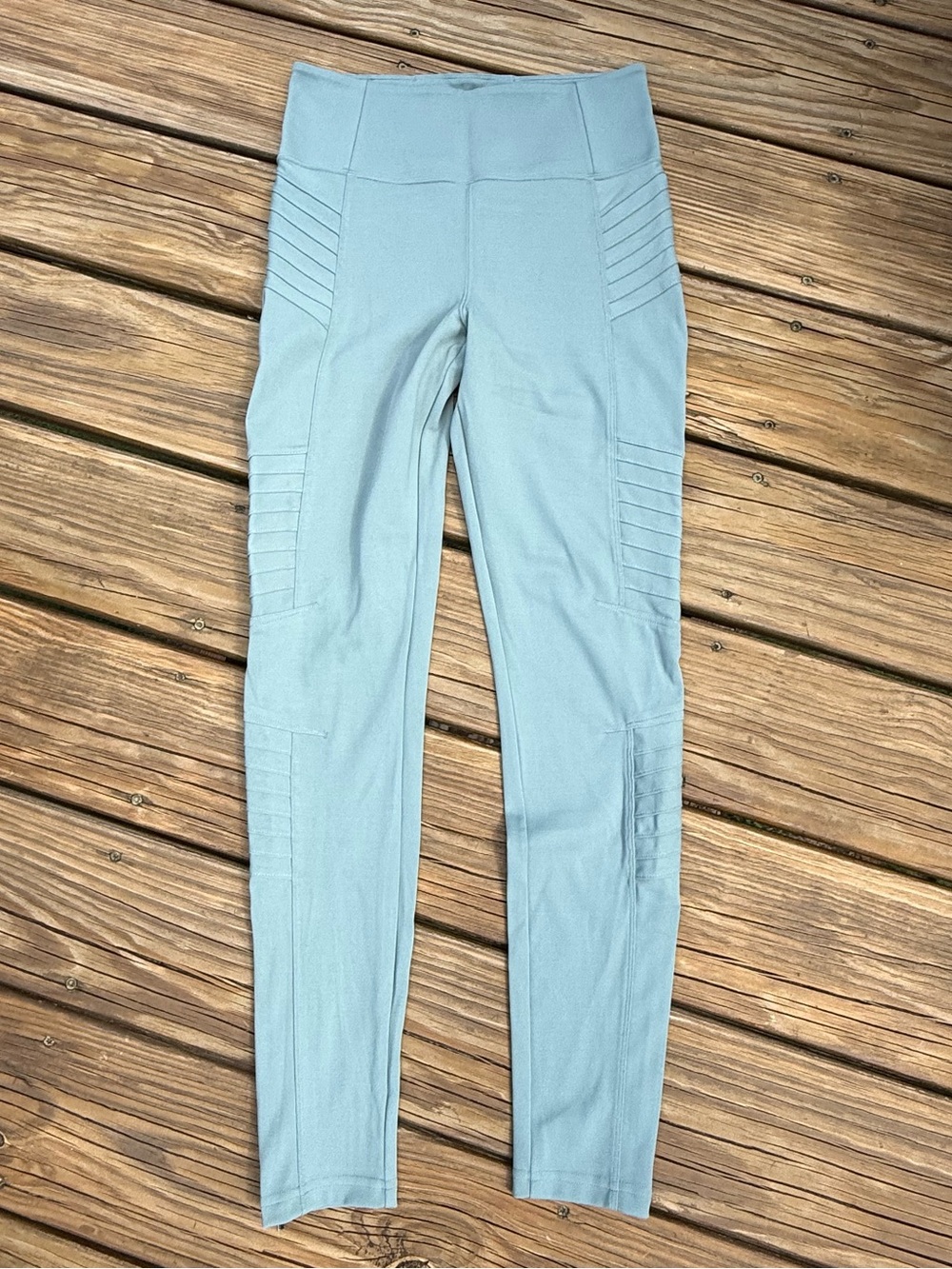 Athleta Pale sage Delancey Moto Tight Leggings